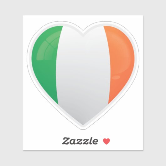 Sticker Icône Irlande Love (Feuille)