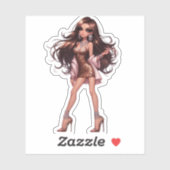 Sticker icône mode (Feuille)