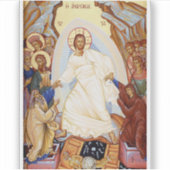 Sticker Icône orthodoxe de l'Anastasis Résurrection (Devant)