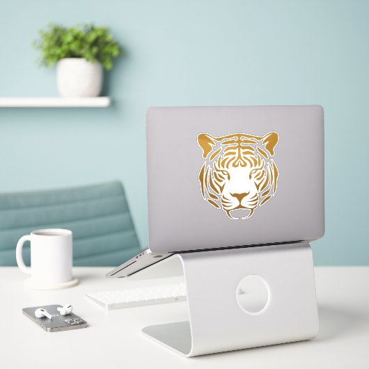 Sticker Icône Tiger (Ordinateur portable sur le bureau)