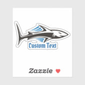 Sticker Icône tribale de requin 1 (Feuille)
