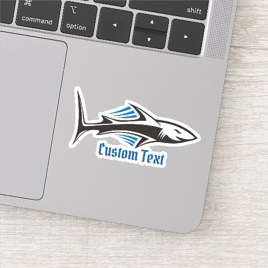 Sticker Icône tribale de requin 1 (Détail)