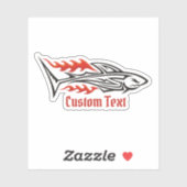 Sticker Icône tribale de requin 2 (Feuille)