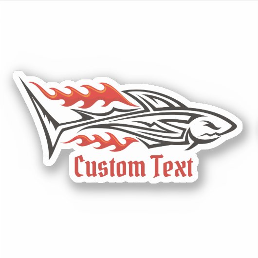 Sticker Icône tribale de requin 2 (Devant)