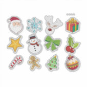 Sticker Icônes de Noël Colorées (Devant)