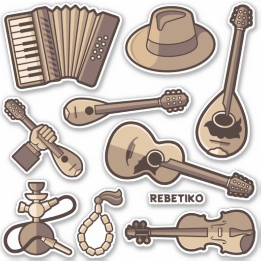 Sticker Icons Rebetiko (Devant)