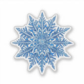 Sticker Icy Blue Snowflake (Devant)