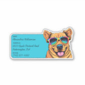 Sticker ID bagage cool Canine (Devant)