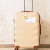 Sticker ID bagage fleur sauvage