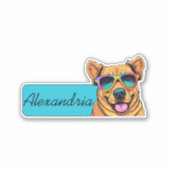Sticker ID de canine cool (Devant)
