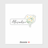 Sticker ID marguerite aquarelle (Feuille)