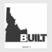 Sticker Idaho Construite en vinyle noir (Feuille)