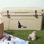 Sticker Idaho Construite en vinyle noir (Glacière)