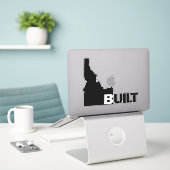 Sticker Idaho Construite en vinyle noir (Ordinateur portable sur le bureau)