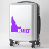 Sticker Idaho Construite Vinyl Decal Violet (Sur valise)