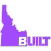 Sticker Idaho Construite Vinyl Decal Violet (Devant)
