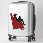 Sticker Idaho Cowboy Vinyl Decal (Sur valise)