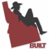Sticker Idaho Cowboy Vinyl Decal (Devant)