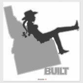Sticker Idaho Cowgirl (Feuille)
