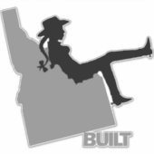 Sticker Idaho Cowgirl (Devant)