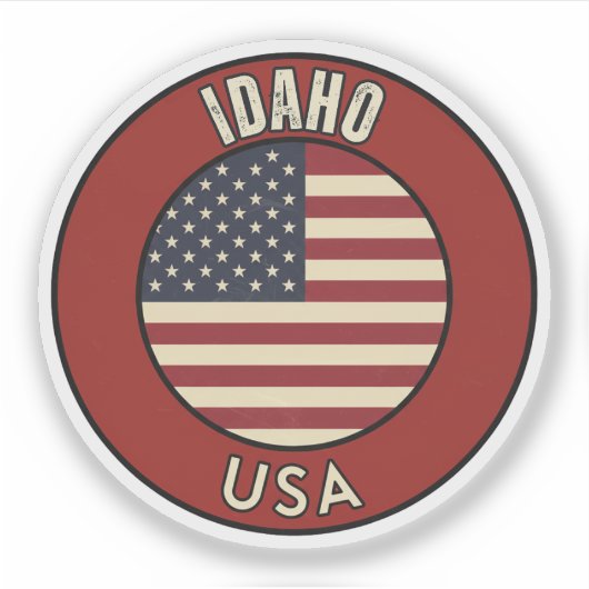 Sticker Idaho États-Unis (Devant)