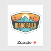 Sticker Idaho Falls, Idaho (Feuille)