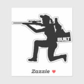 Sticker Idaho Hunress Vinyl Decal (Feuille)