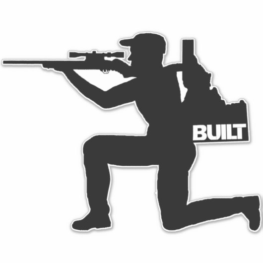 Sticker Idaho Hunter Vinyl Decal (Devant)