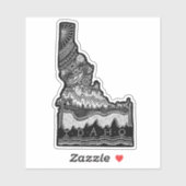 Sticker Idaho lineart (Feuille)