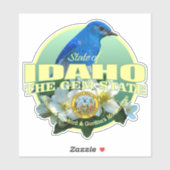 Sticker Idaho State Bird & Flower (Feuille)