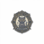 Sticker Idée cadeau chat papa chat retraite - Chat de retr (Devant)