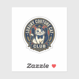 Sticker Idée cadeau pour maman chat de luxe couture - Luxe