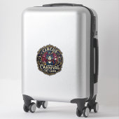 Sticker Idée cadeau pour papa de chat de carnaval de cirqu (Sur valise)