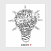 Sticker Idées créatives (Feuille)