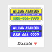 Sticker Idées de publicité des électriciens - Obtenir des  (Feuille)