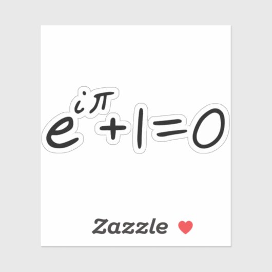 Sticker Identité d'Euler Équation d'Euler (Feuille)