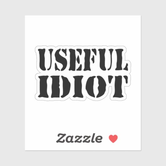 STICKER IDIOT UTILE (Feuille)