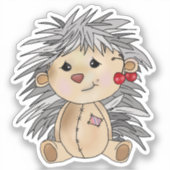 Sticker Igel avec cerises (Recto)