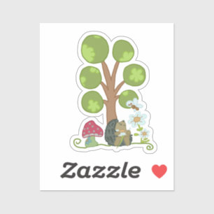 Sticker Igel sous l'arbre