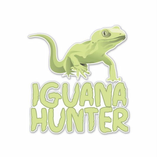 Sticker Iguana Hunter (Devant)