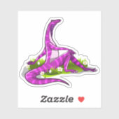 Sticker Iguanodon Montre Sa Beauté Naturelle. (Feuille)