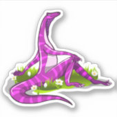 Sticker Iguanodon Montre Sa Beauté Naturelle. (Devant)