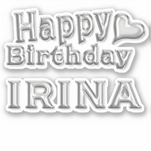Sticker Iina Happy Birthday (Devant)