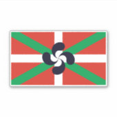 Sticker Ikurrina avec le symbole Lauburu (Devant)
