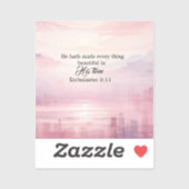 Sticker Il A Tout Fait Beau Coucher De Soleil Aquarelle (Feuille)