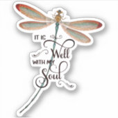 Sticker Il est bien libellule (Devant)