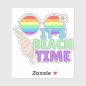 Sticker Il est étanche au temps de la plage (Feuille)
