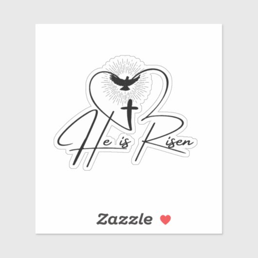 Sticker Il Est Ressuscité (Feuille)