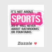 Sticker Il ne s'agit pas de sport (Feuille)