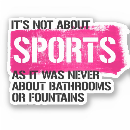 Sticker Il ne s'agit pas de sport (Devant)